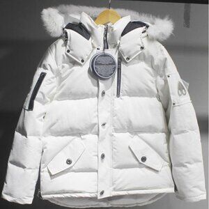 Scissor Hooded Plush Down Jacket